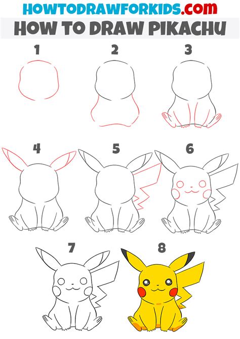 How to Draw Pikachu .
